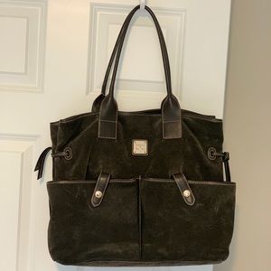 Dooney & Bourke Grey Suede Tote
